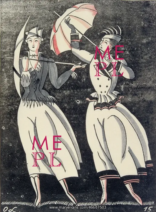 : Two ladies with umbrellas : Two ladies with umbrellas