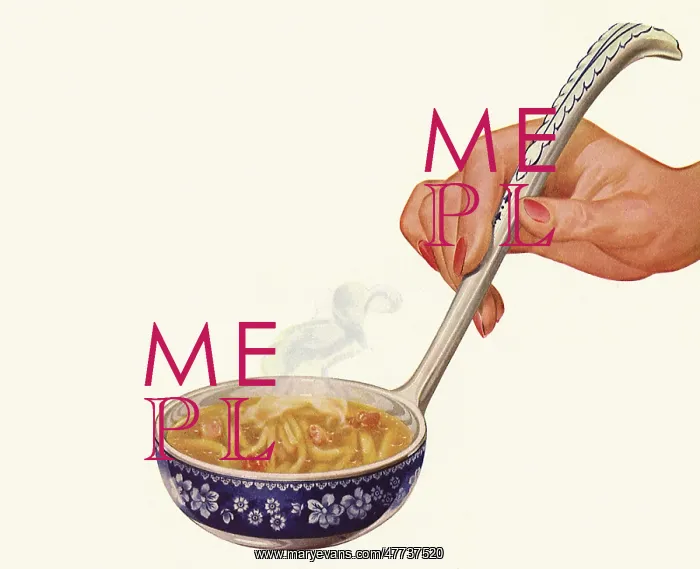  : Ladle of Chicken Noodle Soup