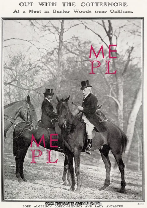 : Lady Ancaster & Lord Algernon Gordon-Lennox, Cottesmore : Lady Ancaster & Lord Algernon Gordon-Lennox, Cottesmore