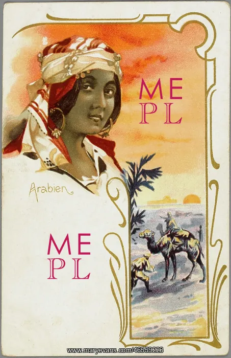 : Lady from Arabia with landscape : Lady from Arabia with landscape