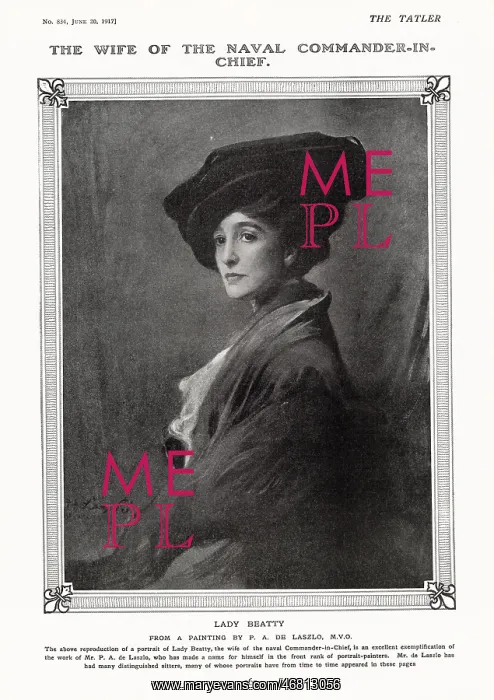: Lady Beatty by Philip de Laszlo : Lady Beatty by Philip de Laszlo