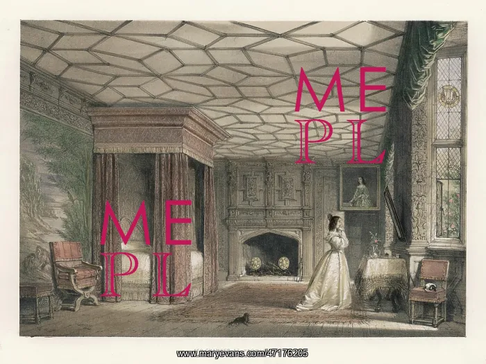 : LADY IN BEDROOM, KNOLE : LADY IN BEDROOM, KNOLE