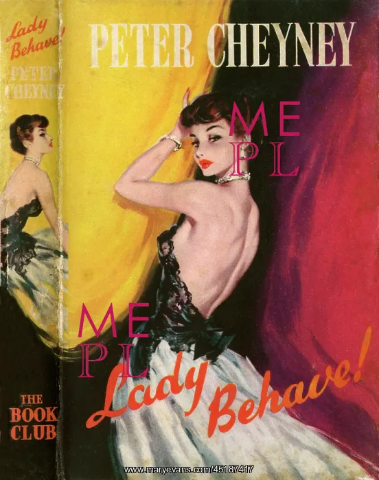 : Lady Behave - cover and spine by David Wright : Lady Behave - cover and spine by David Wright