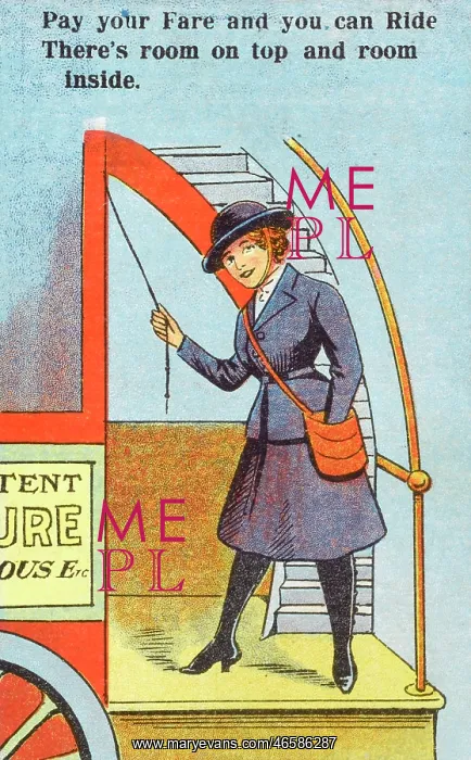 : Lady Bus conductor - WW1 era : Lady Bus conductor - WW1 era