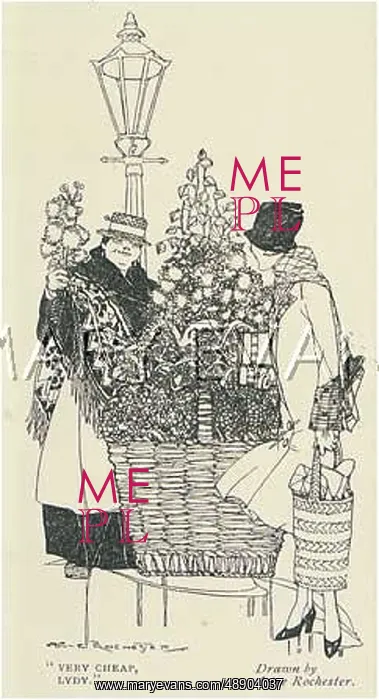 : LADY BUYS FLOWERS 1926 : LADY BUYS FLOWERS 1926