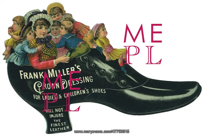  : Lady, Children in Shoe