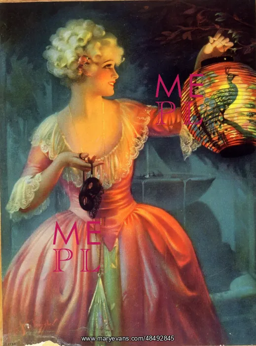  : Lady with Chinese lantern