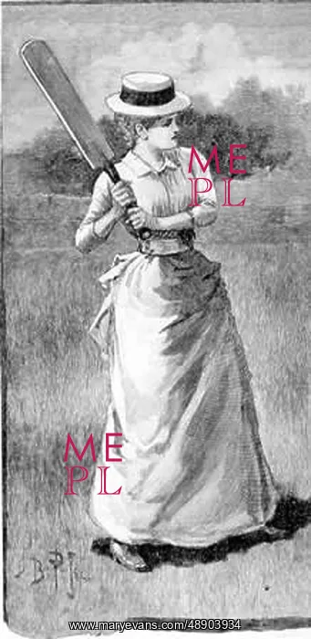 : LADY CRICKETER / 1888