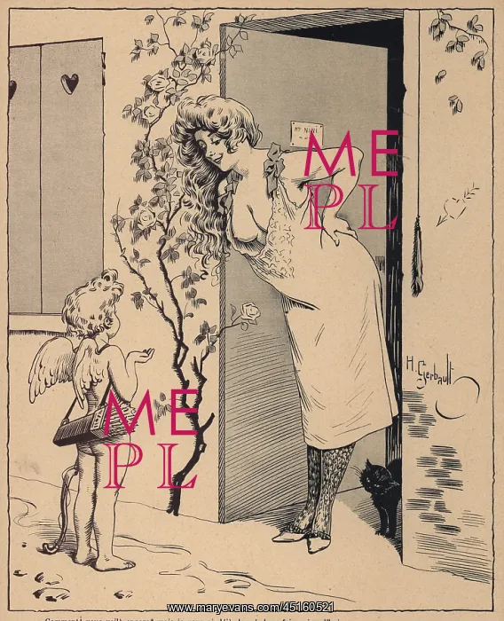 : Lady and Cupid : Lady and Cupid