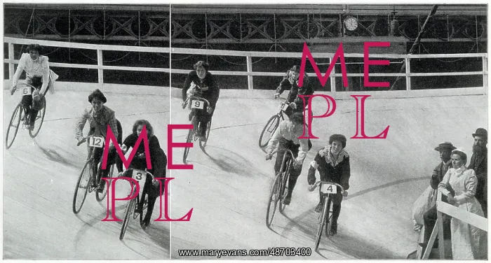 : Lady Cyclist at the Aquarium 1901 : Lady Cyclist at the Aquarium 1901