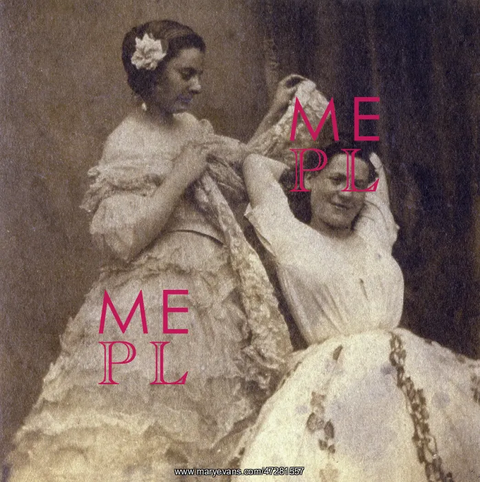 : LADY DRESSING CIRCA 1860 : LADY DRESSING CIRCA 1860