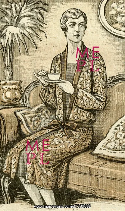 : LADY DRINKING TEA 1927 : LADY DRINKING TEA 1927