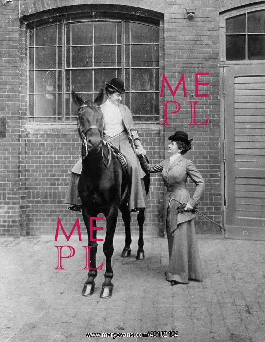 : Lady in equestrian clothing, 1907 : Lady in equestrian clothing, 1907