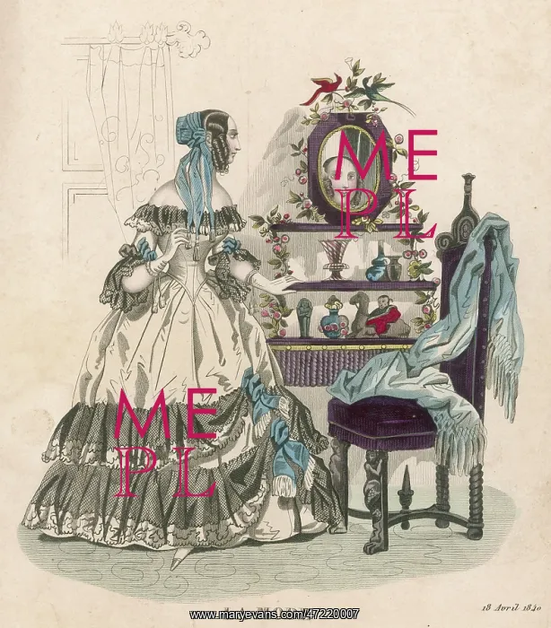 : LADY AND ETAGERE : LADY AND ETAGERE