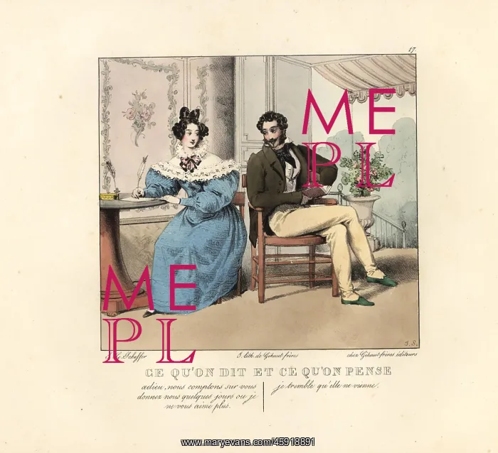 : Lady and her gentleman caller writing and : Lady and her gentleman caller writing and