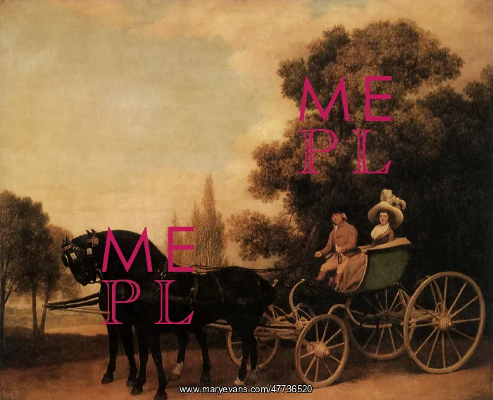 : Lady and a Gentleman in a Phaeton, by Stubbs : Lady and a Gentleman in a Phaeton, by Stubbs