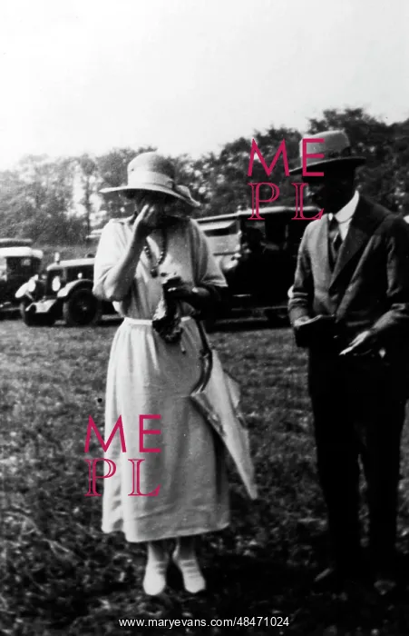  : Lady and gentleman at races, England