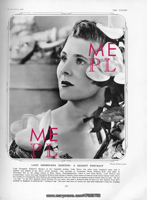 : Lady Georgiana Kidston : Lady Georgiana Kidston