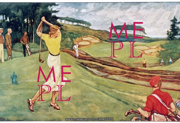 : LADY GOLFER 1930S : LADY GOLFER 1930S