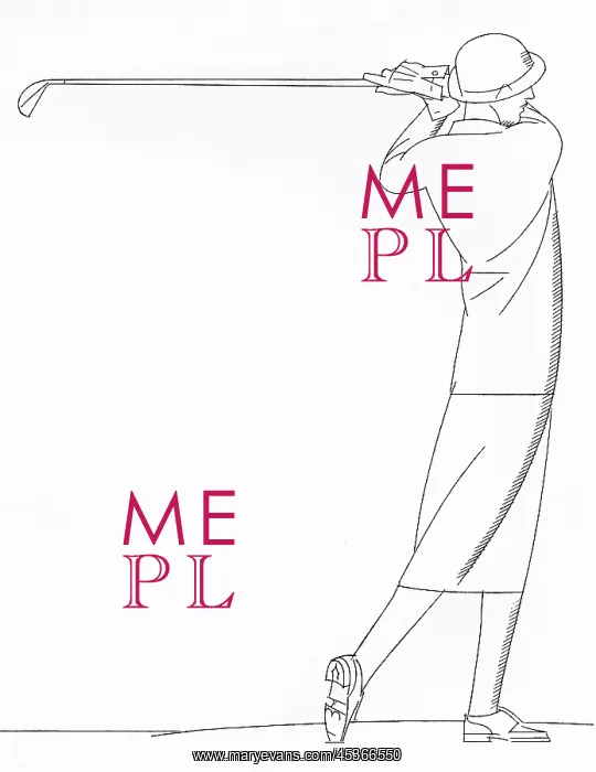  : Lady golfer