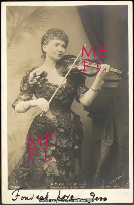  : Lady Halle Plays Violin