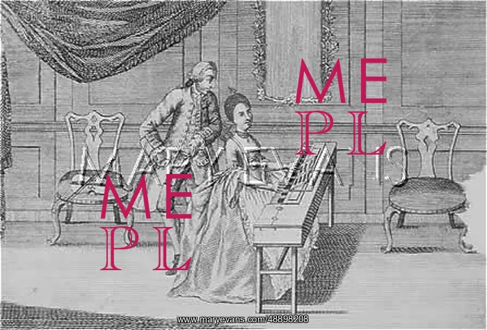 : LADY AT HARPSICHORD : LADY AT HARPSICHORD