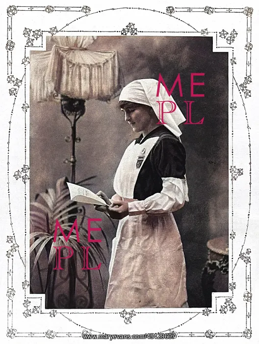 : Lady Herbert Davis-Goff in nursing uniform, WW1 : Lady Herbert Davis-Goff in nursing uniform, WW1