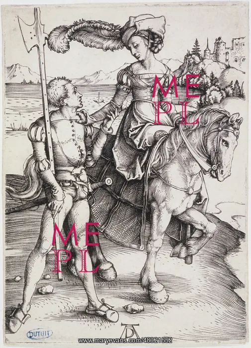 : The lady on horseback : The lady on horseback