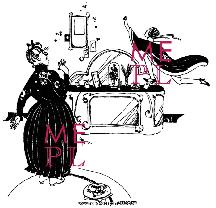 : Lady hurdles over the chiffonier : Lady hurdles over the chiffonier