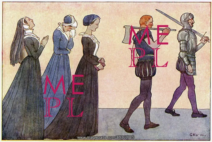 : Lady Jane Grey led away to her execution : Lady Jane Grey led away to her execution