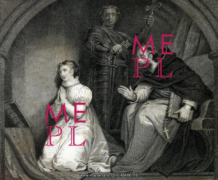: Lady Jane Grey prays before her execution : Lady Jane Grey prays before her execution