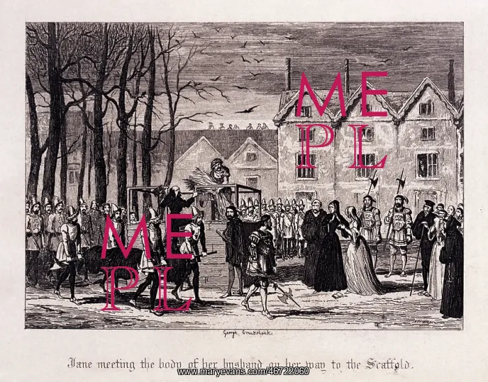 : Lady Jane Grey on her way to the scaffold : Lady Jane Grey on her way to the scaffold