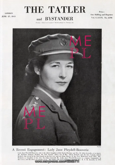 : Lady Jane Pleydell Bouvier : Lady Jane Pleydell Bouvier