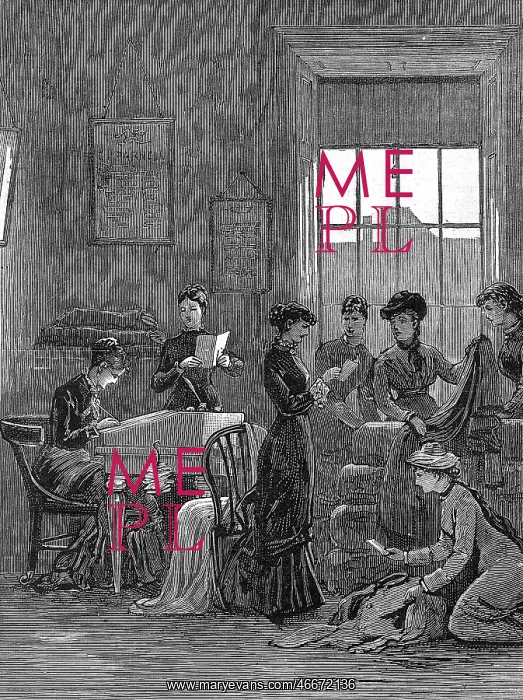 : The Lady Land Leaguers at work, 1881 : The Lady Land Leaguers at work, 1881