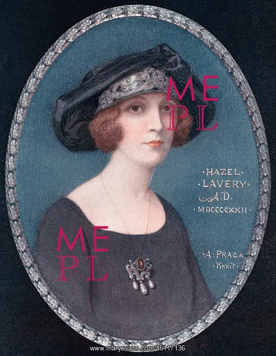 : Lady Lavery in miniature by Alfred Praga : Lady Lavery in miniature by Alfred Praga