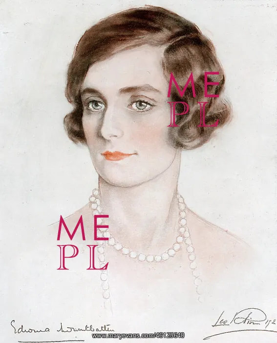 : Lady Louis Mountbatten by Leo Klin : Lady Louis Mountbatten by Leo Klin