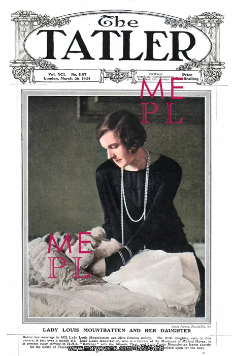 : Lady Louis Mountbatten with Patricia : Lady Louis Mountbatten with Patricia