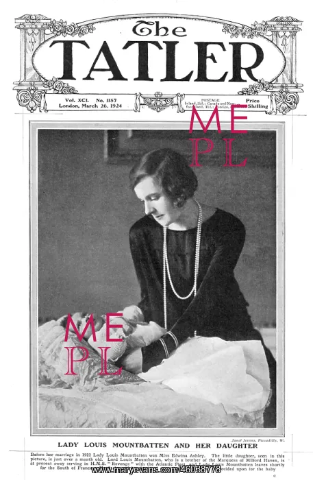 : Lady Louis Mountbatten with Patricia : Lady Louis Mountbatten with Patricia
