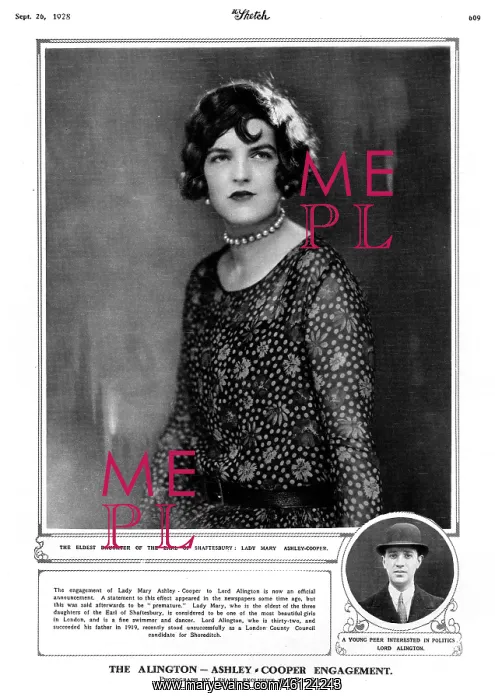 : Lady Mary Ashley-Cooper, 1928 : Lady Mary Ashley-Cooper, 1928
