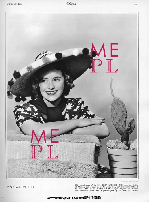 : Lady Mary Katharine Coke : Lady Mary Katharine Coke