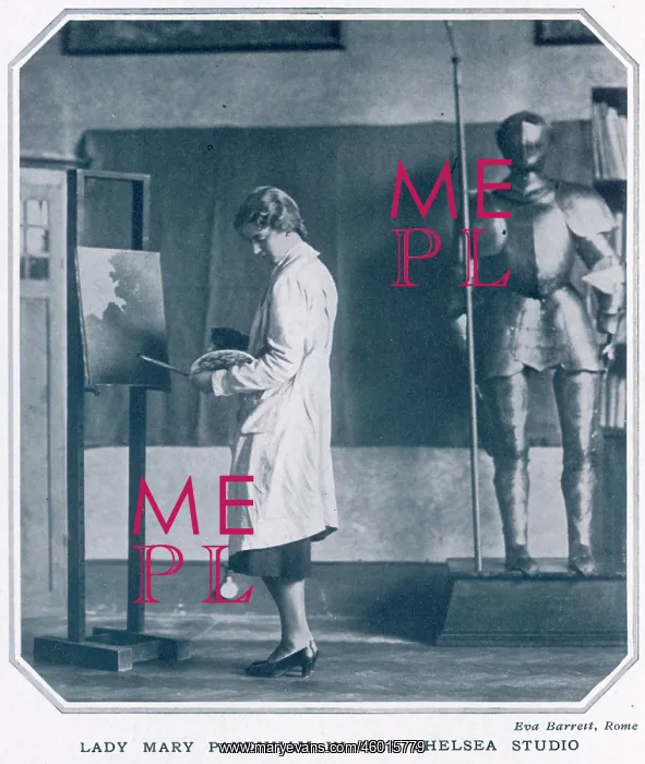 : Lady Mary Pakenham in her studio : Lady Mary Pakenham in her studio