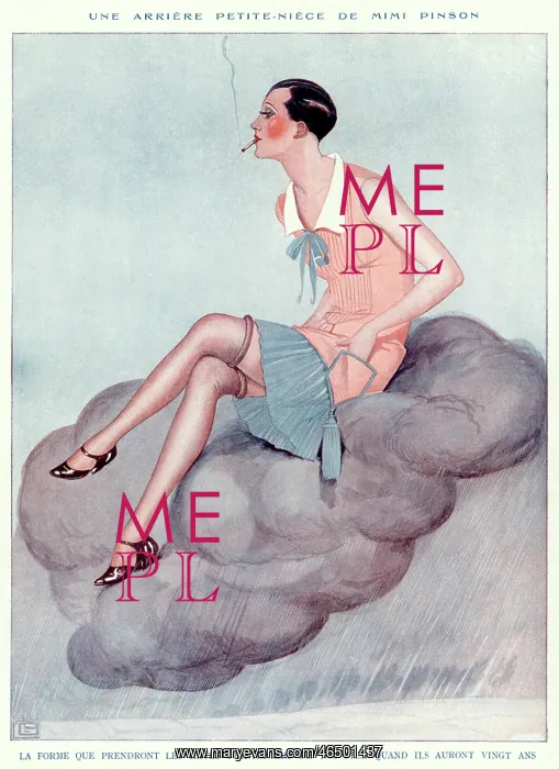 : Lady on Mauve Cloud : Lady on Mauve Cloud