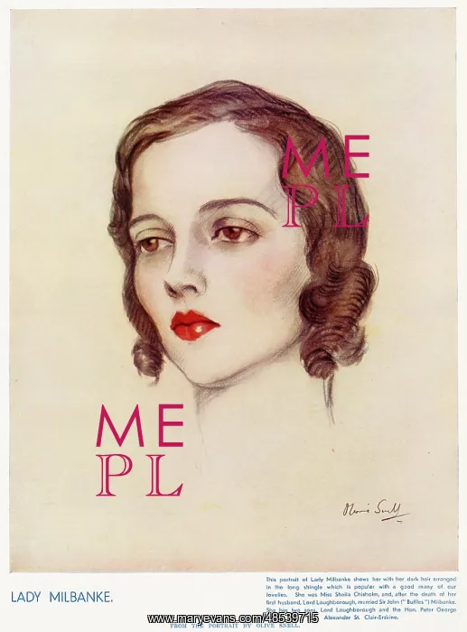 : Lady Milbanke by Olive Snell : Lady Milbanke by Olive Snell