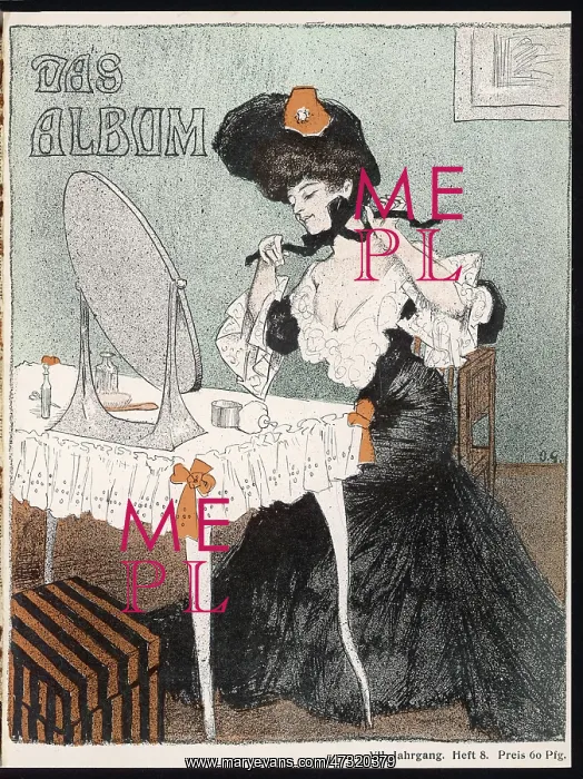 : LADY AT MIRROR 1904 : LADY AT MIRROR 1904