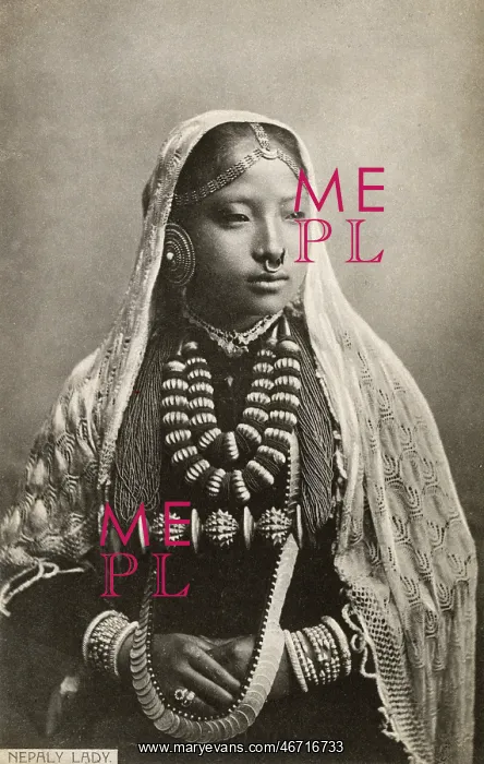 : Lady from Nepal in traditional costume : Lady from Nepal in traditional costume