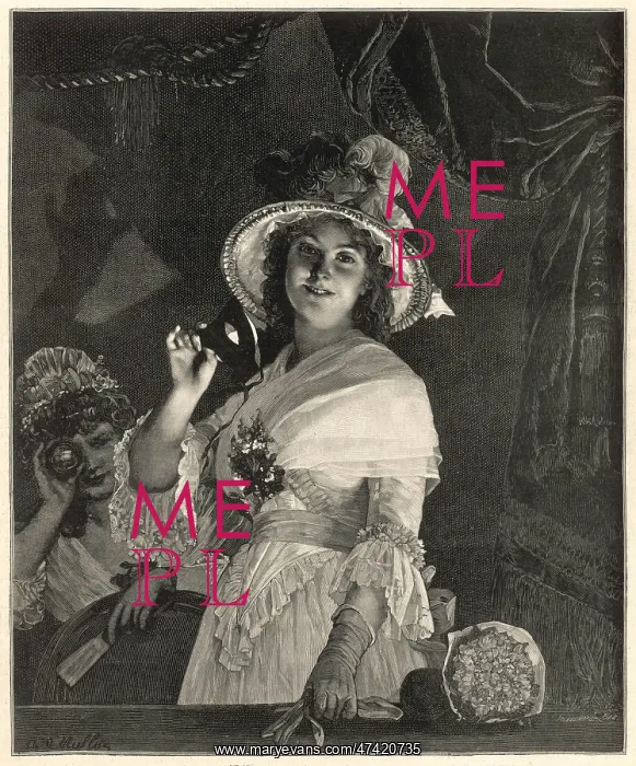 : A lady at the opera : A lady at the opera