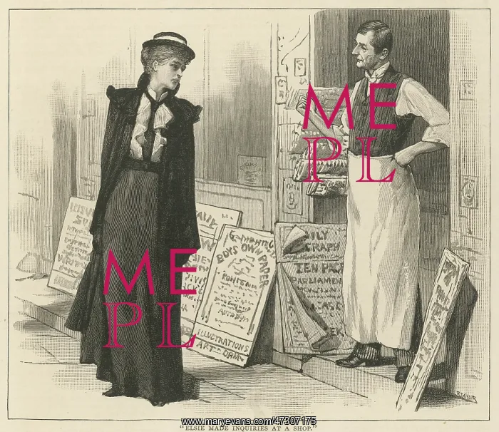 : LADY OUTSIDE NEWSAGENT'S : LADY OUTSIDE NEWSAGENT'S