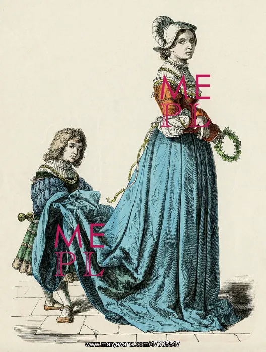 : LADY & PAGE CIRCA 1515 : LADY & PAGE CIRCA 1515