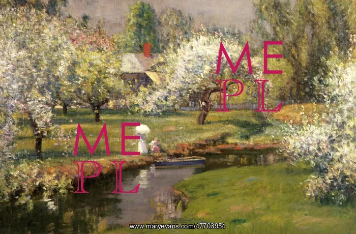  : Lady with a Parasol by a Stream