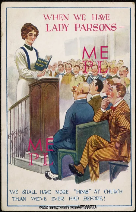 : LADY PARSON POSTCARD : LADY PARSON POSTCARD